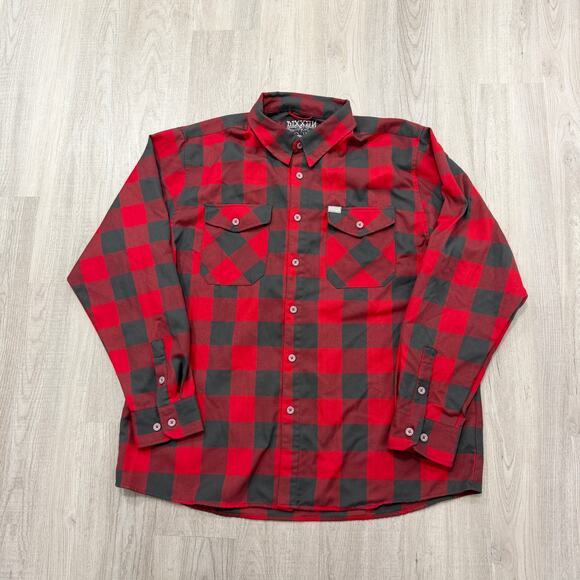Dixxon Flannel Company Other - Dixxon Flannel Company Fifty Fifty Button Shirt Men's 2XL Red Buffalo Plaid